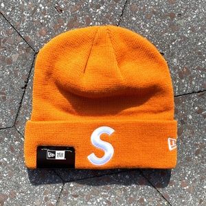 Supreme x New Era Black S Logo FW17 Beanie